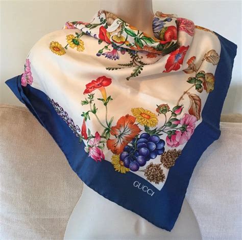 mini flora gucci scarf|gucci floral scarf vintage.